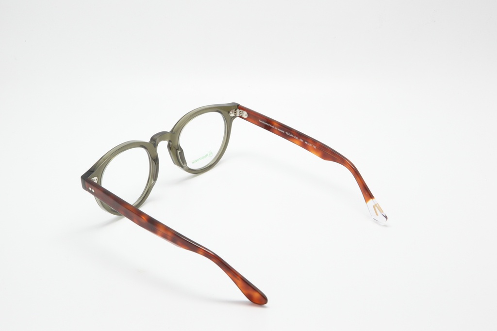 Fleur / Vert Olive - Ecaille Blonde