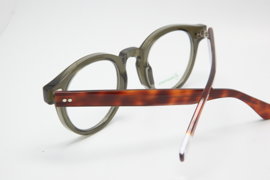 Fleur / Vert Olive - Ecaille Blonde