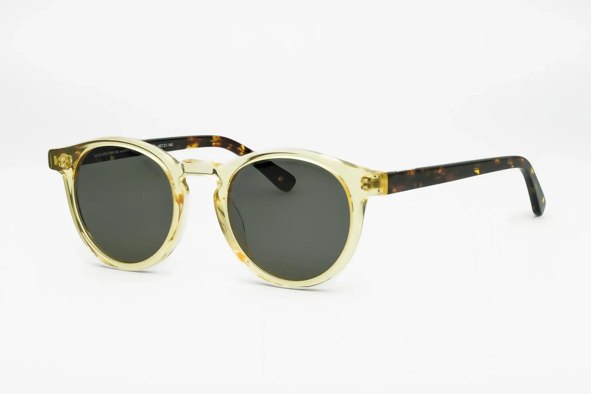 Cesar / Champagne - Ecaille foncé / Green Lens