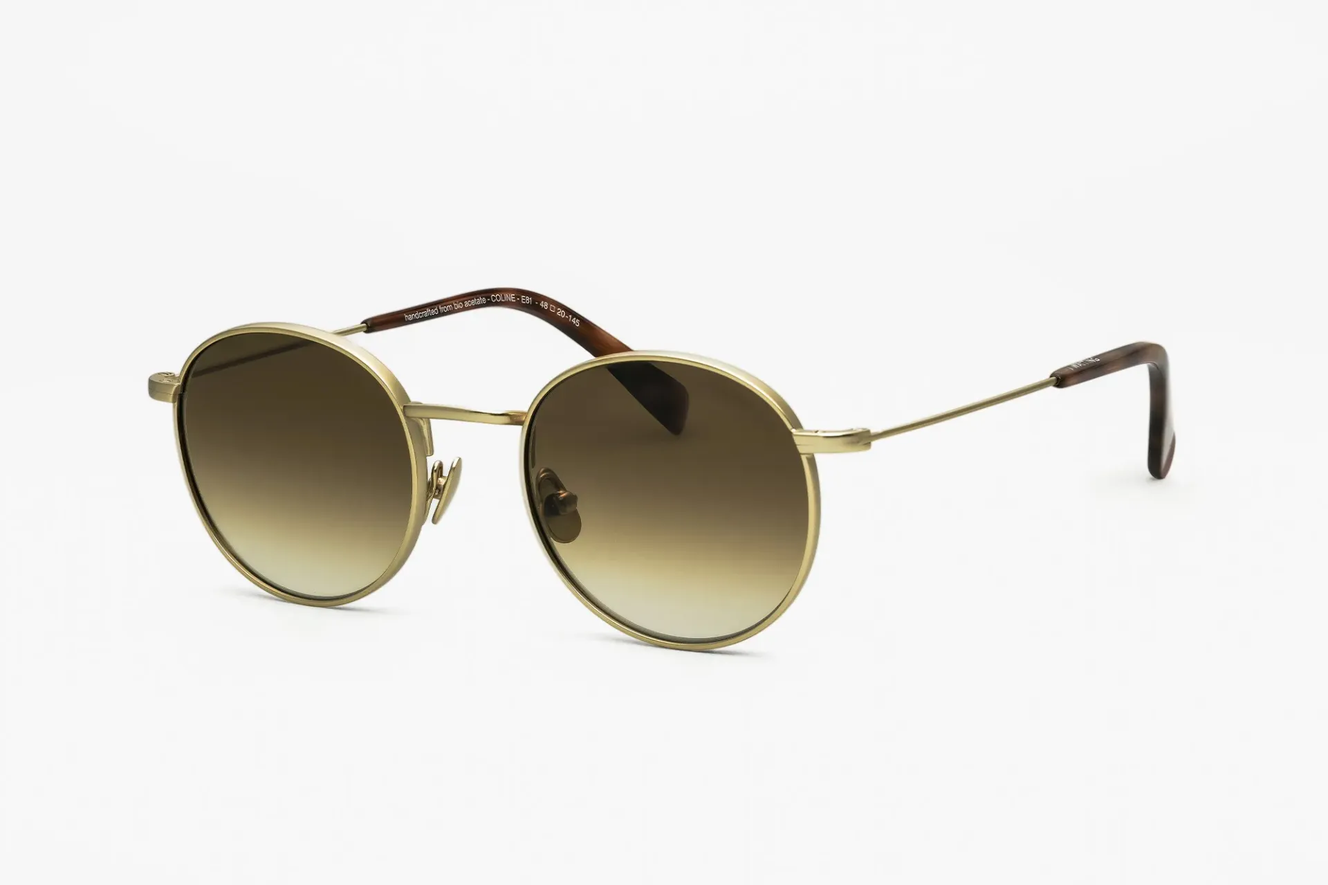 Coline / Mat Gold - Écaille Blonde /  Verres Degrade Marron