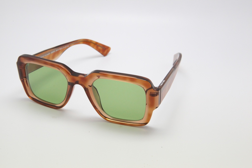 [JosephE81L5] Joseph / Ecaille bonde laminé cistal marron /  Verres Vert profond