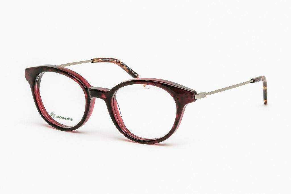 ANNESO / Ecaille Brune laminée cristal bordeaux