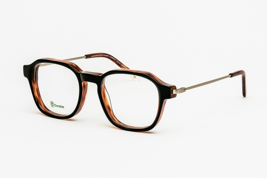 LAURENT E2L81 / Black L Blond Tortoise - mat silver