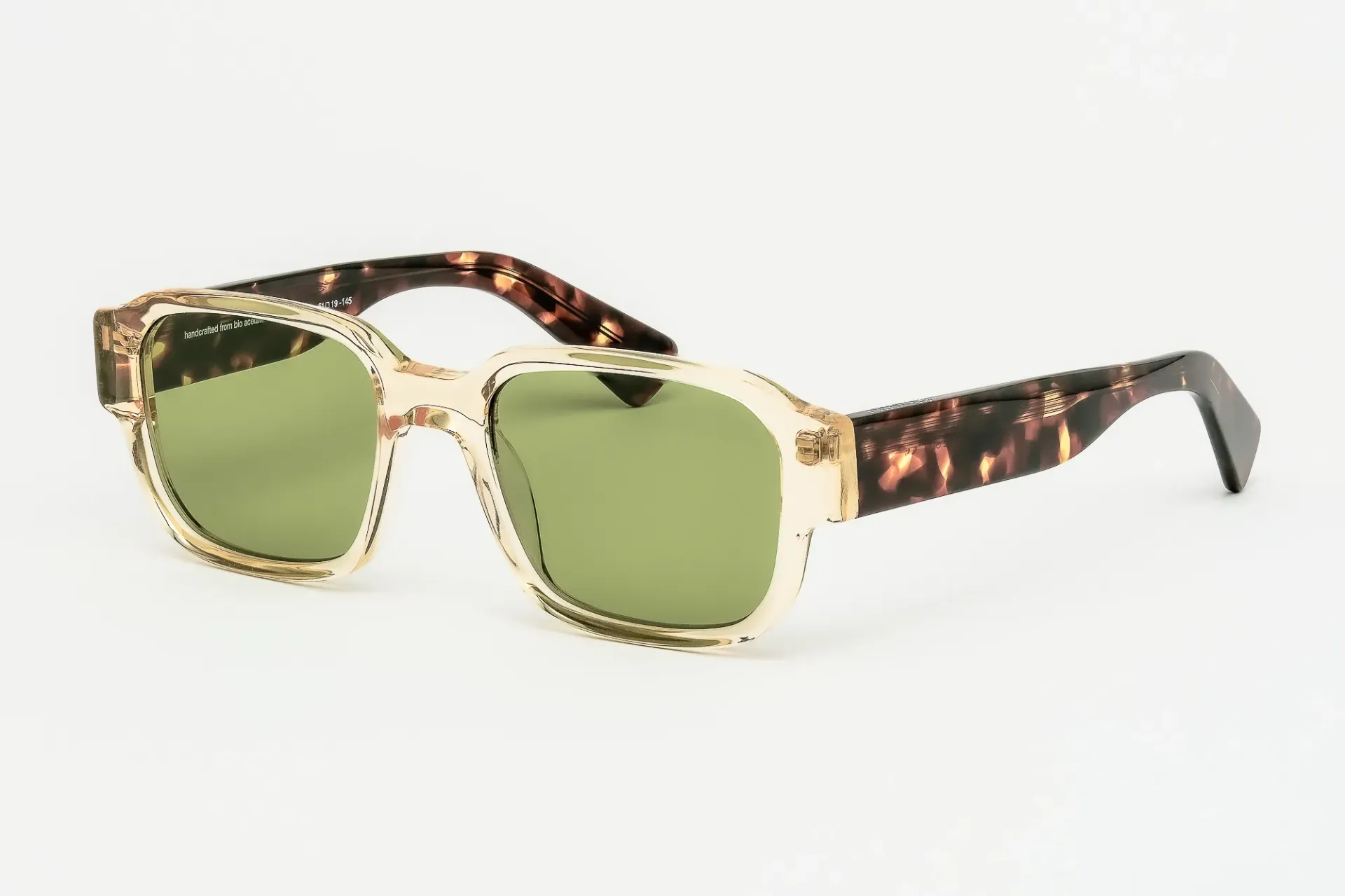 CED E18E20 / Cristal Champagne - Brown Tortoise / Deep Green Lenses - Cat.2