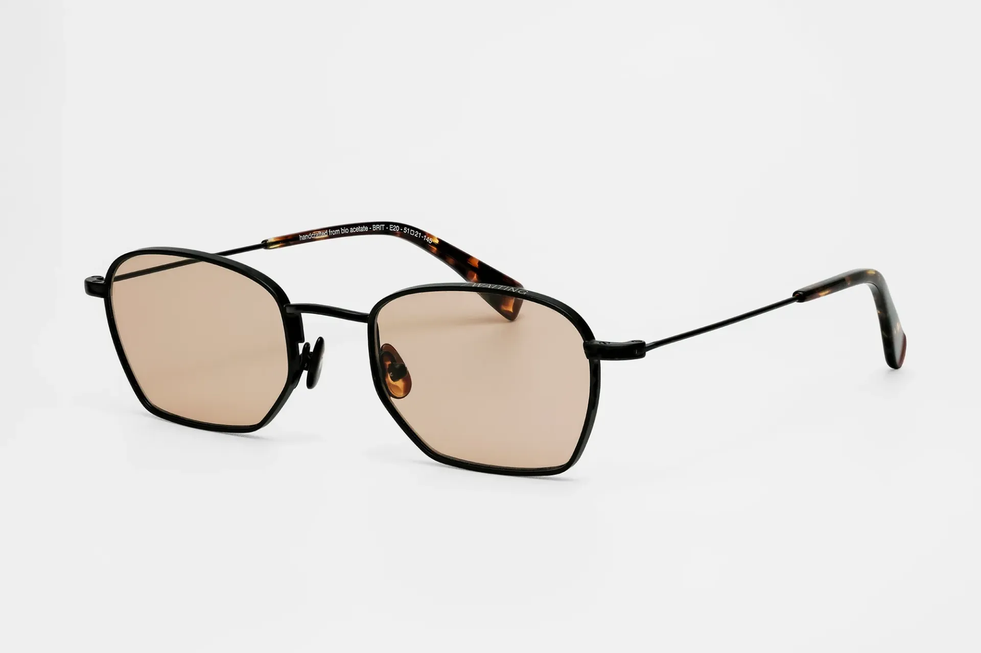 Brit / Mat black - Ecaille foncé /  Verres Light brown