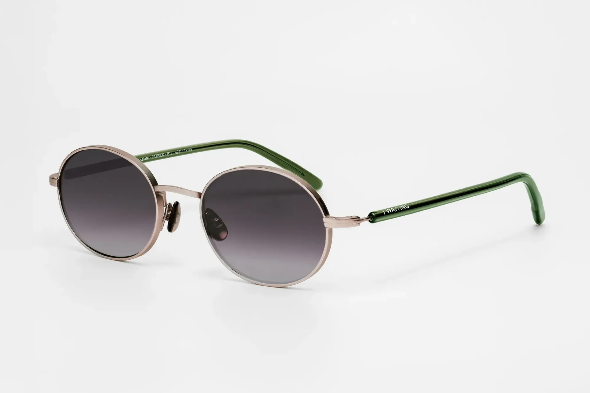 Patrick / Rose Gold - Vert Cristal /  Verres dégradé pourpre
